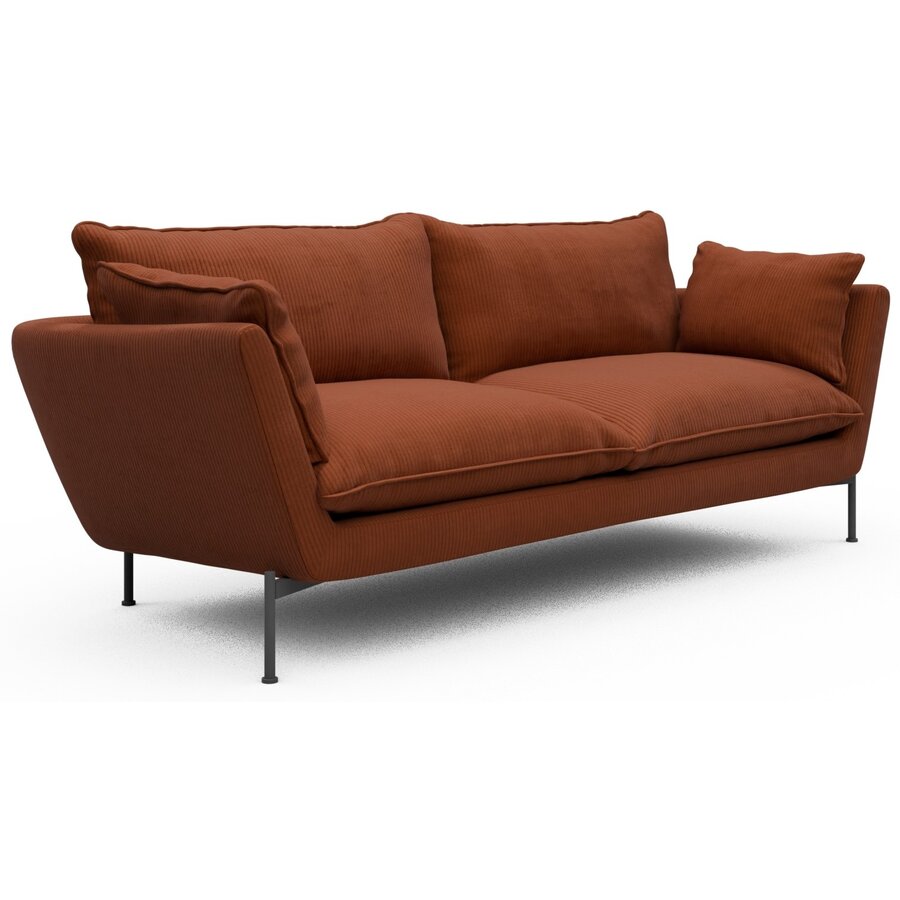 Hasle 3-zits Bank Lux Oranje Corduroy Hasle 3-zits Bank Lux Oranje Corduroy