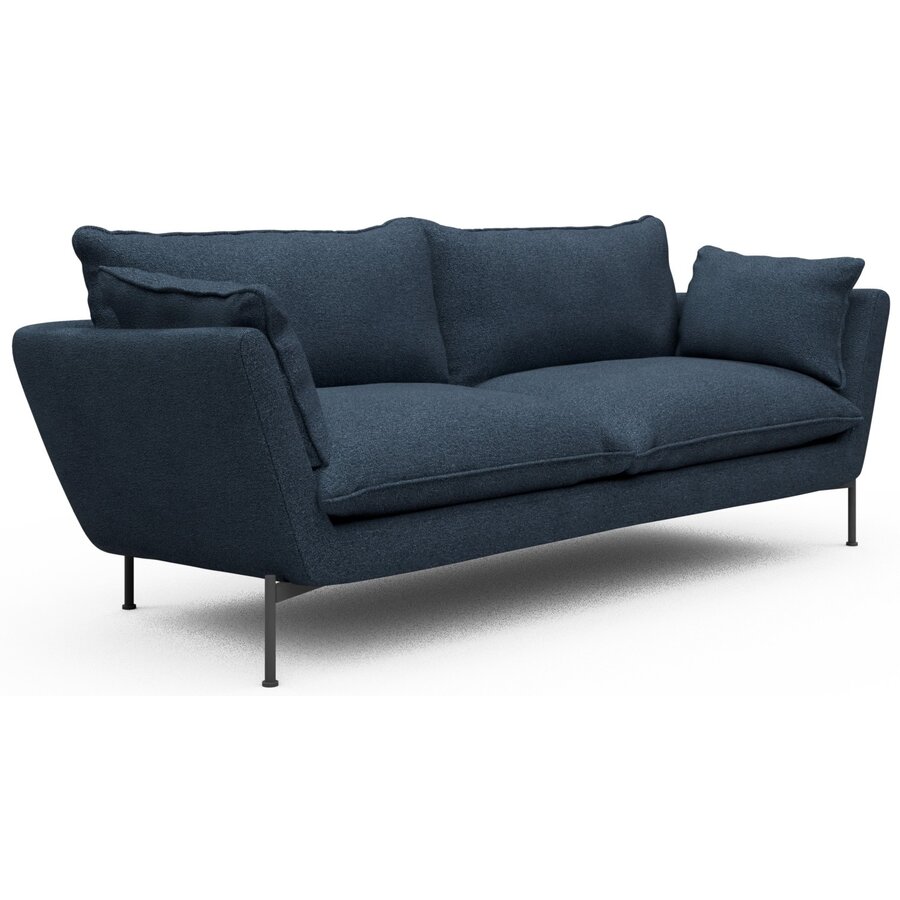 Hasle 3-zits Bank Lux Blauw Bouclé Hasle 3-zits Bank Lux Blauw Bouclé