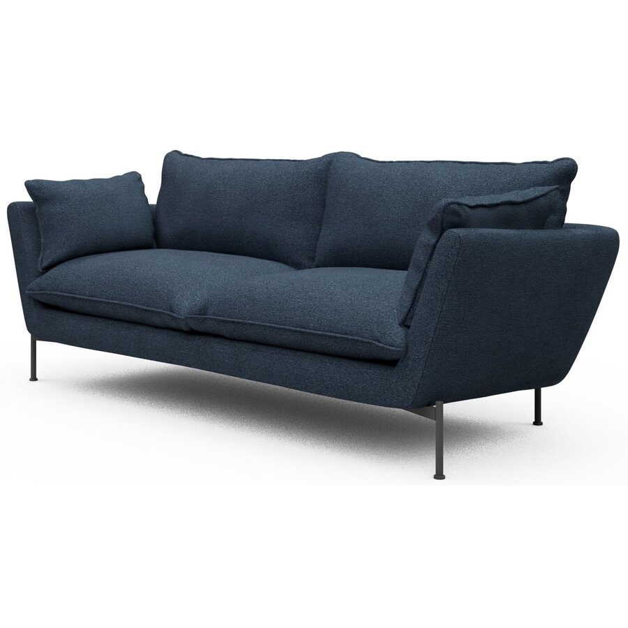 Hasle 3-zits Bank Lux Blauw Bouclé Hasle 3-zits Bank Lux Blauw Bouclé
