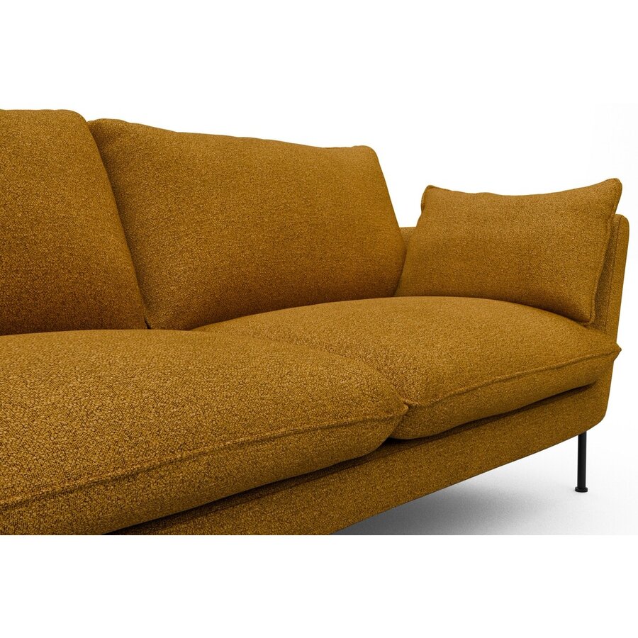 Hasle 3-zits Bank Lux Oker Bouclé Hasle 3-zits Bank Lux Oker Bouclé