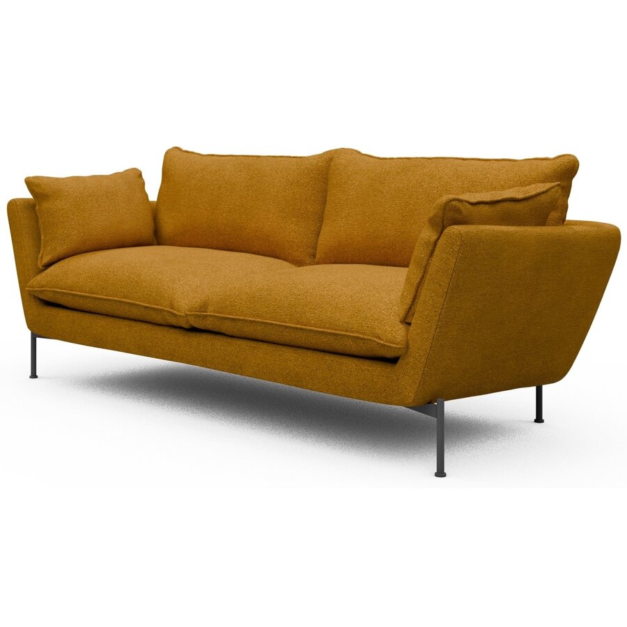 Hasle 3-zits Bank Lux Oker Bouclé Hasle 3-zits Bank Lux Oker Bouclé