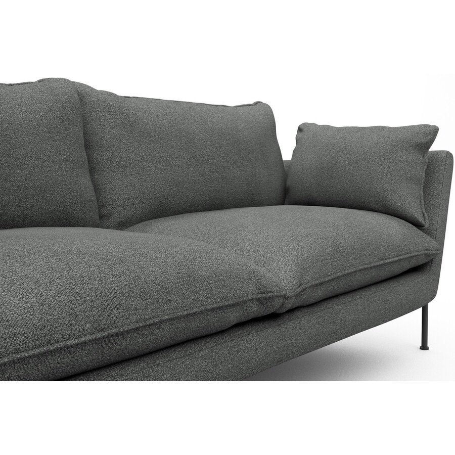 Hasle 3-zits Bank Lux Grijs Bouclé Hasle 3-zits Bank Lux Grijs Bouclé