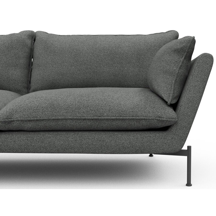 Hasle 3-zits Bank Lux Grijs Bouclé Hasle 3-zits Bank Lux Grijs Bouclé