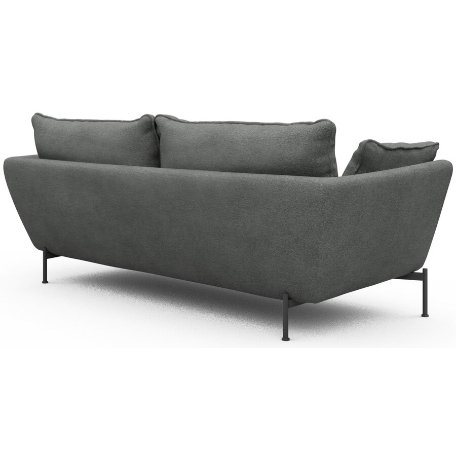 Hasle 3-zits Bank Lux Grijs Bouclé Hasle 3-zits Bank Lux Grijs Bouclé