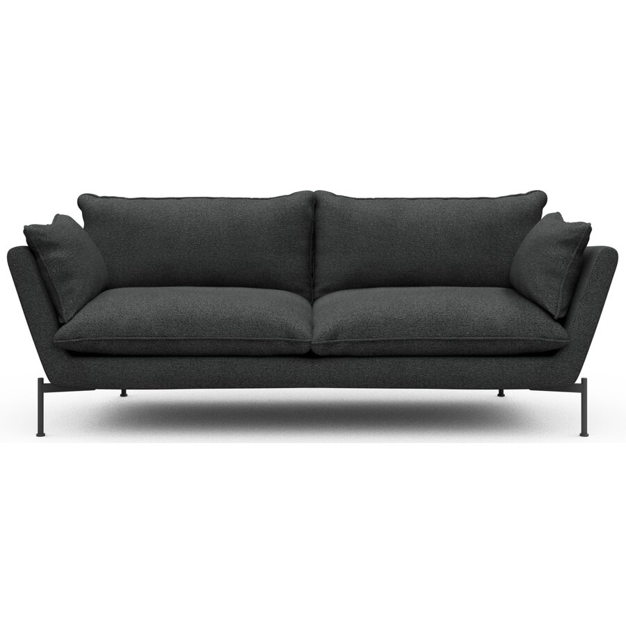 Hasle 3-zits Bank Lux Houtskool Zwart Bouclé Hasle 3-zits Bank Lux Houtskool Zwart Bouclé