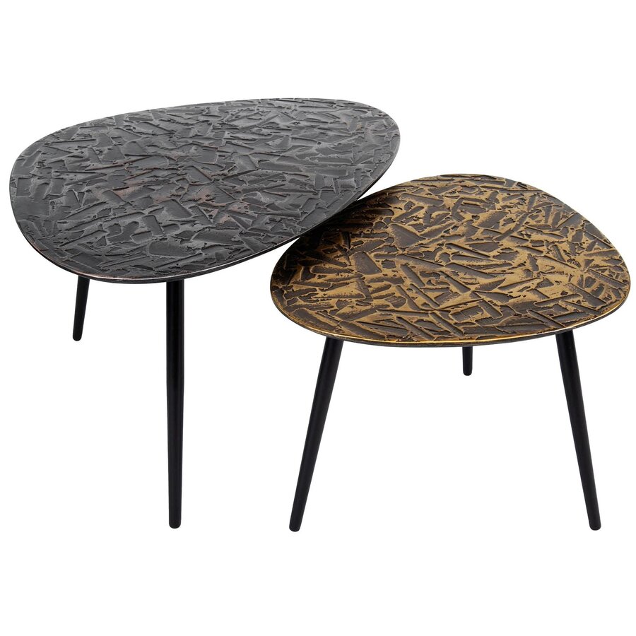 Patina Driehoekige Salontafel Set van 2