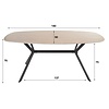 Weimar Deens Ovale Eettafel Keramiek 180 cm Weimar Deens Ovale Eettafel Keramiek 180 cm