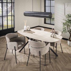 Davidi Design Weimar Deens Ovale Eettafel Keramiek 180 cm