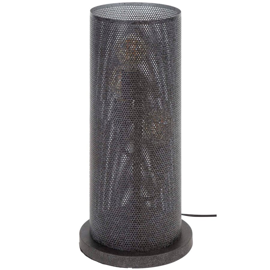 Koker Mesh Tafellamp 3L Artic Zwart Koker Mesh Tafellamp 3L Artic Zwart