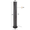 Koker Mesh Vloerlamp 5L Artic Zwart