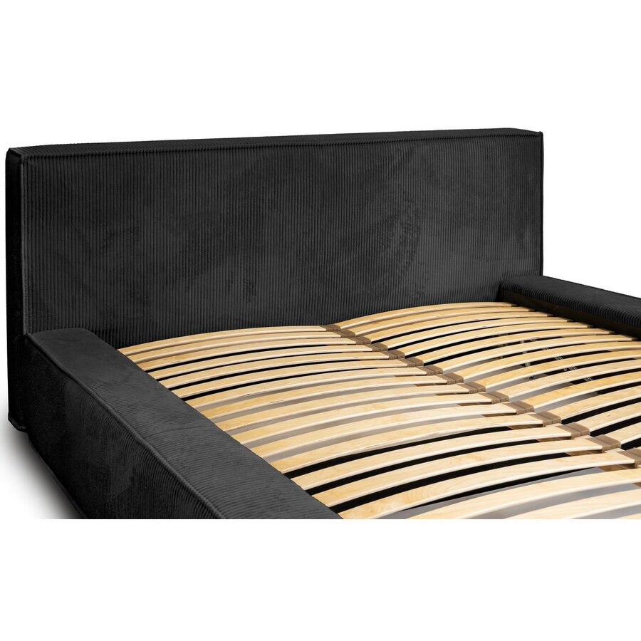 Harmon 140x200 cm Gestoffeerd Bed Zwart Harmon 140x200 cm Gestoffeerd Bed Zwart