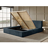 Harmon 140x200 cm Gestoffeerd Bed Navy Blauw