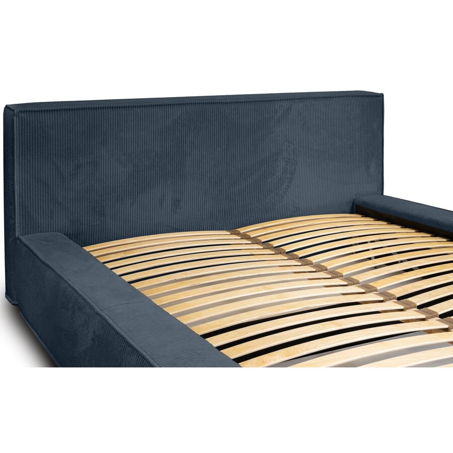 Harmon 180x200 cm Gestoffeerd Bed Navy Blauw Harmon 180x200 cm Gestoffeerd Bed Navy Blauw