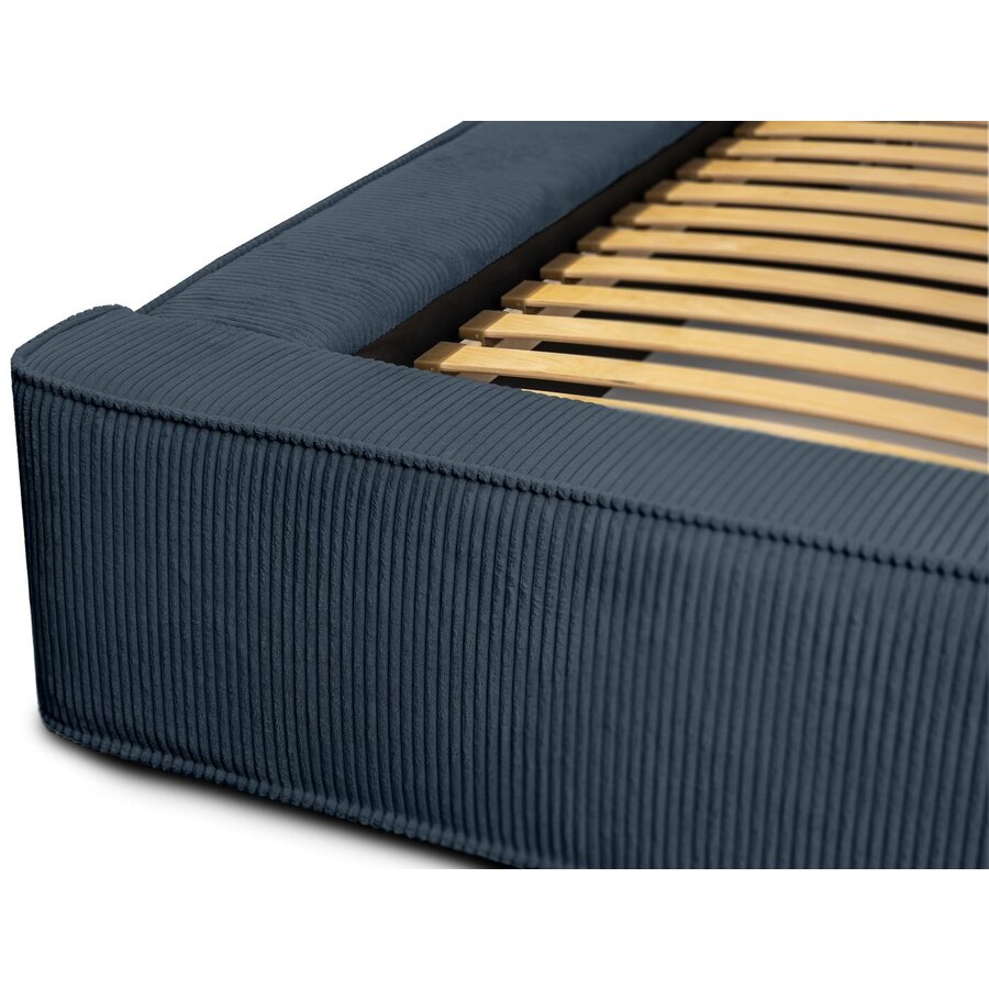 Harmon 160x200 cm Gestoffeerd Bed Navy Blauw