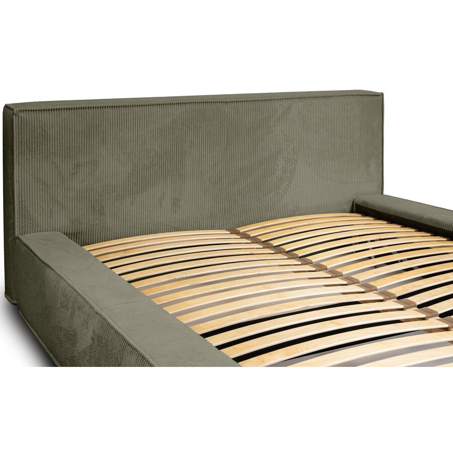 Harmon 180x200 cm Gestoffeerd Bed Olijfgroen Harmon 180x200 cm Gestoffeerd Bed Olijfgroen