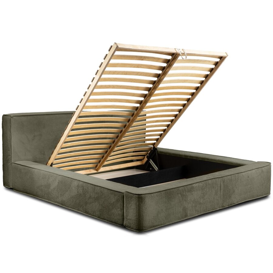 Harmon 180x200 cm Gestoffeerd Bed Olijfgroen Harmon 180x200 cm Gestoffeerd Bed Olijfgroen