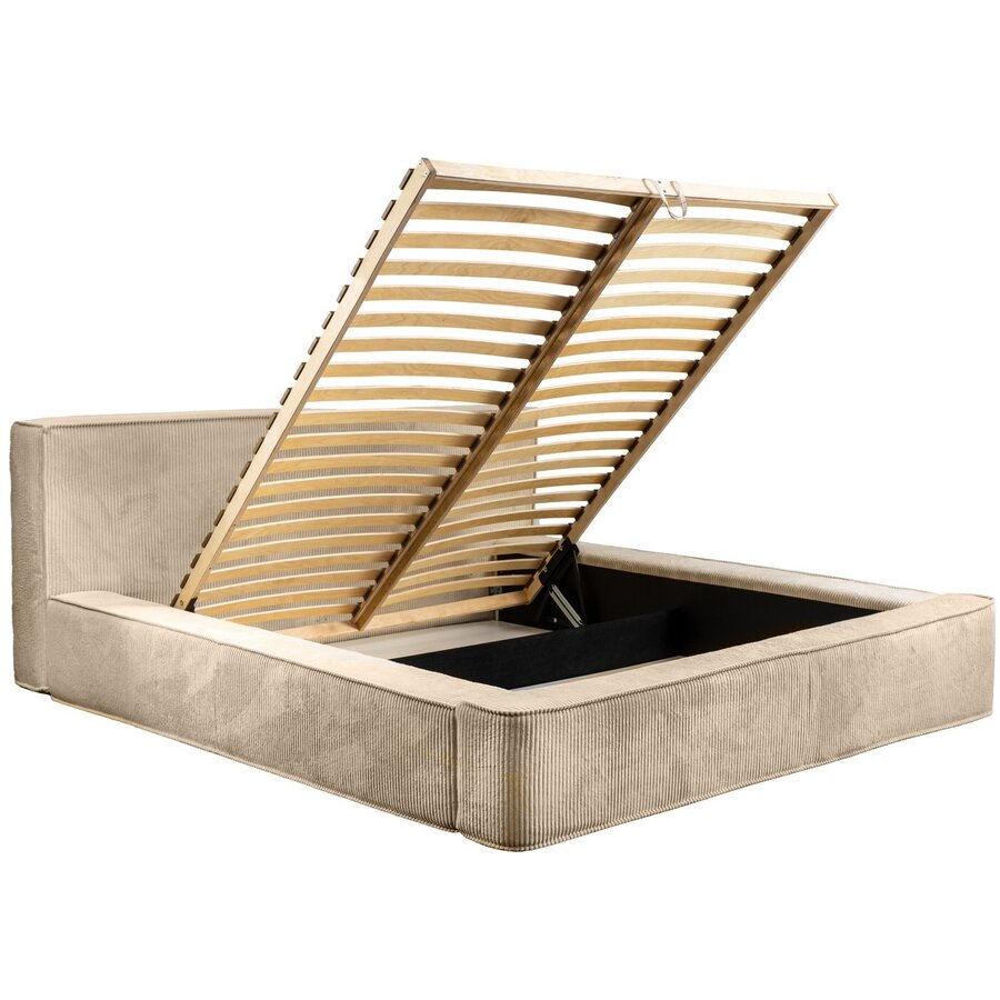 Harmon 180 x 200 cm Gestoffeerd Bed Beige Harmon 180 x 200 cm Gestoffeerd Bed Beige