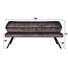 Raster Zand Bouclé Eetkamerbank 180 cm