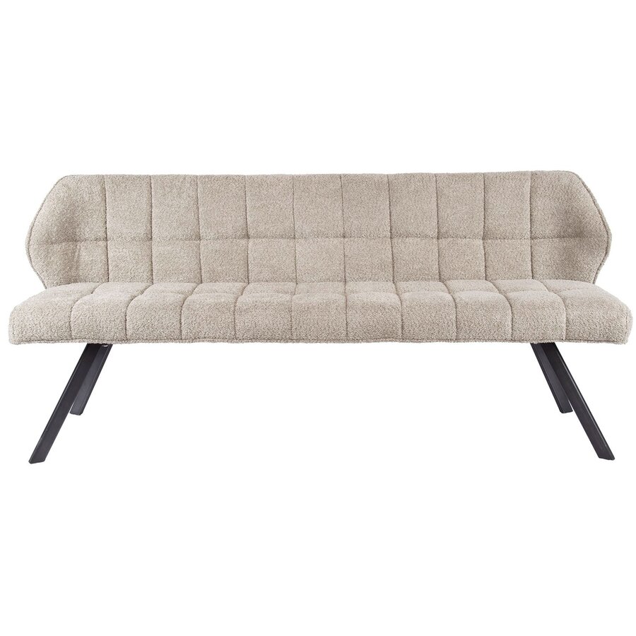 Raster Zand Bouclé Eetkamerbank 180 cm Raster Zand Bouclé Eetkamerbank 180 cm