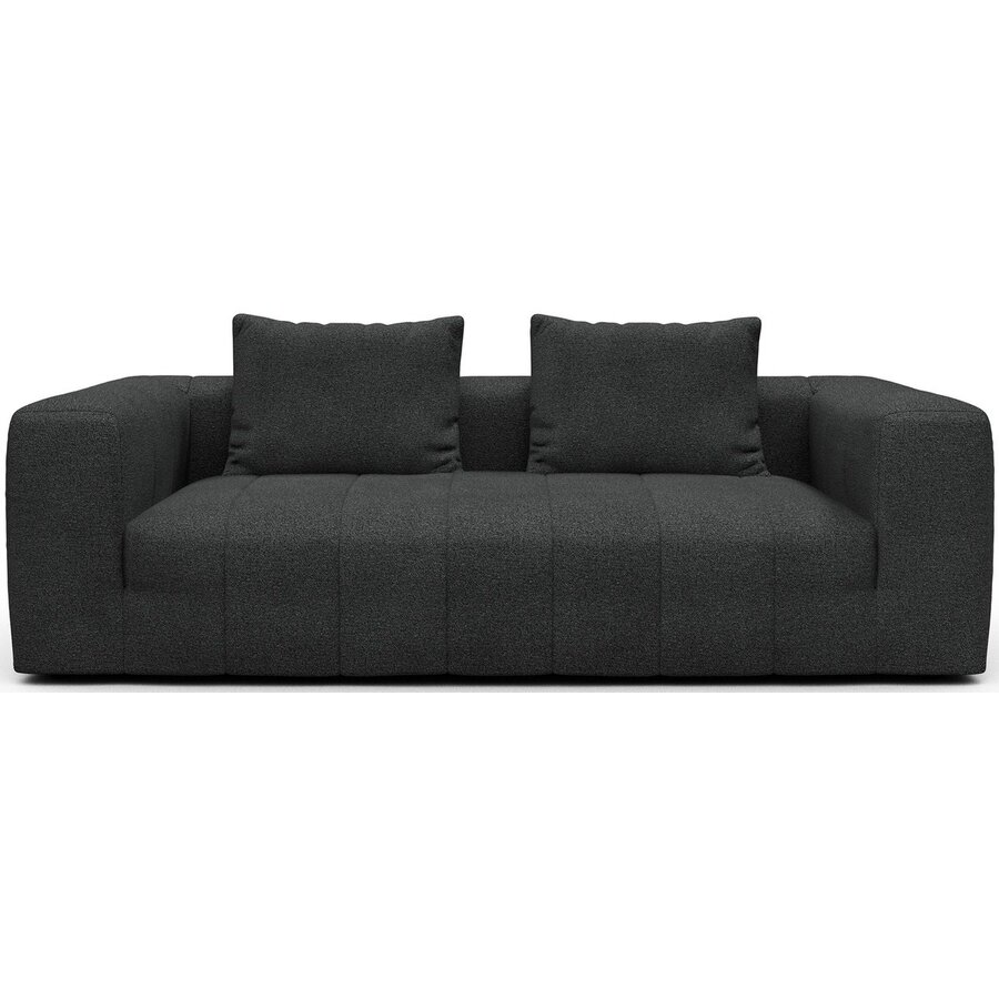 Kornum 3-zits Bank Houtskool Zwart Bouclé Kornum 3-zits Bank Houtskool Zwart Bouclé