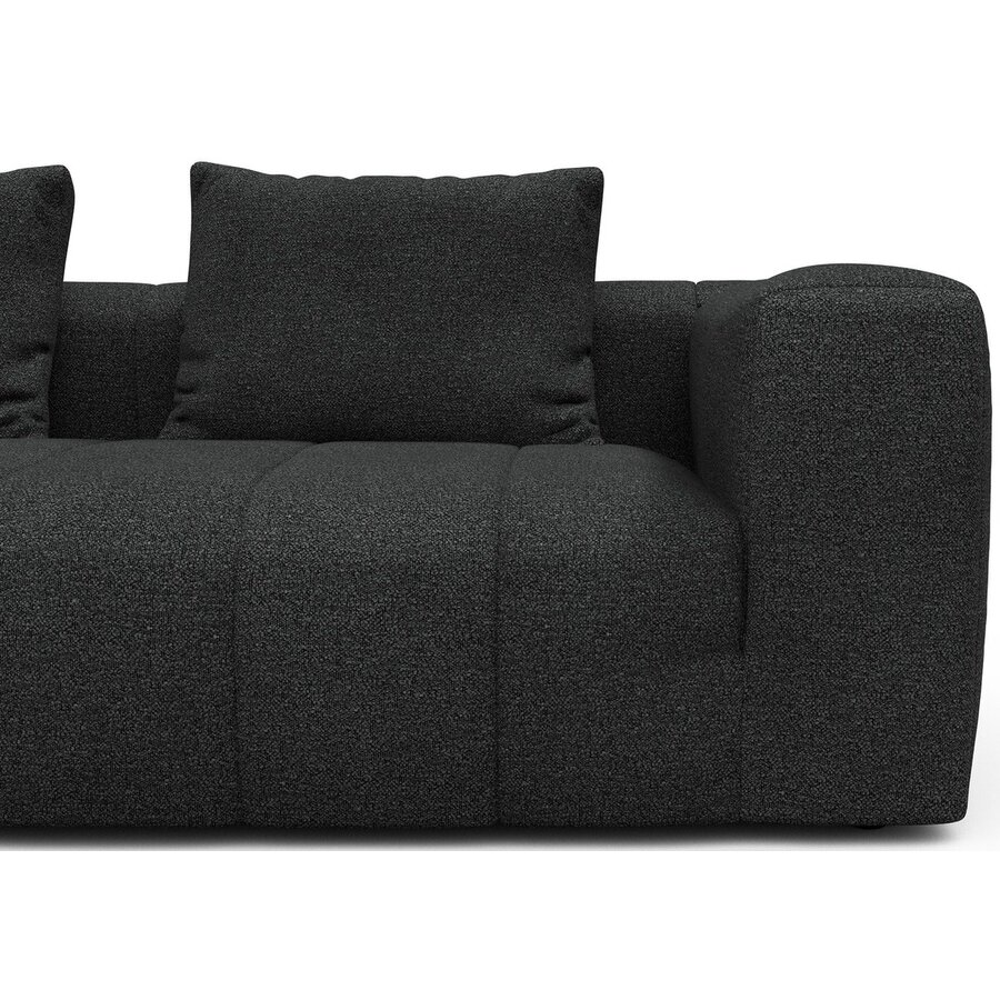 Kornum 3-zits Bank Houtskool Zwart Bouclé Kornum 3-zits Bank Houtskool Zwart Bouclé