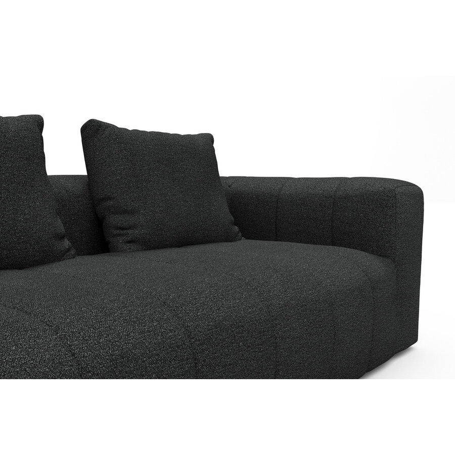 Kornum 3-zits Bank Houtskool Zwart Bouclé Kornum 3-zits Bank Houtskool Zwart Bouclé