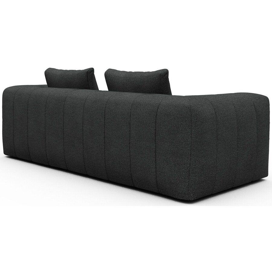 Kornum 3-zits Bank Houtskool Zwart Bouclé Kornum 3-zits Bank Houtskool Zwart Bouclé