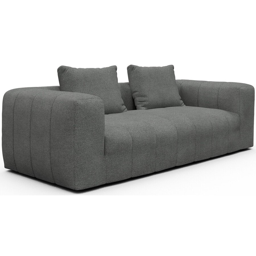 Kornum 3-zits Bank Grijs Bouclé Kornum 3-zits Bank Grijs Bouclé