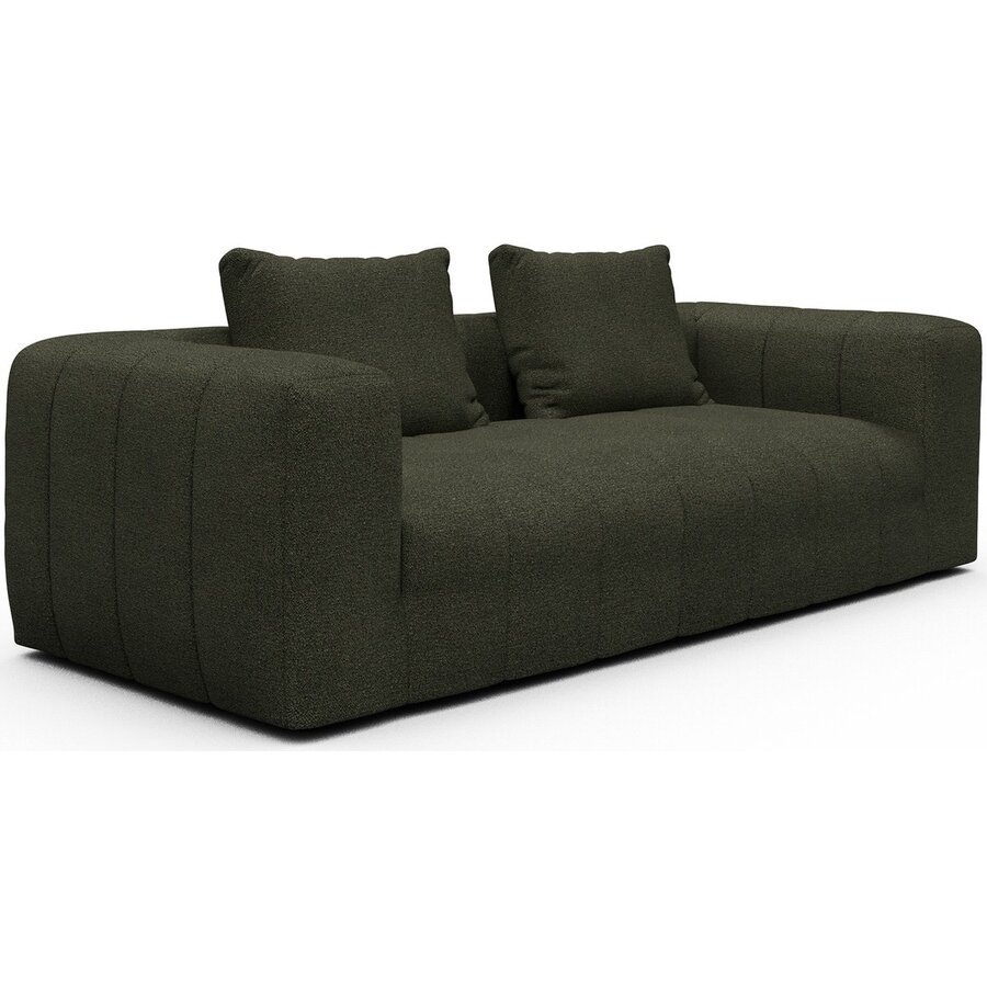 Kornum 3-zits Bank Bosgroen Bouclé Kornum 3-zits Bank Bosgroen Bouclé