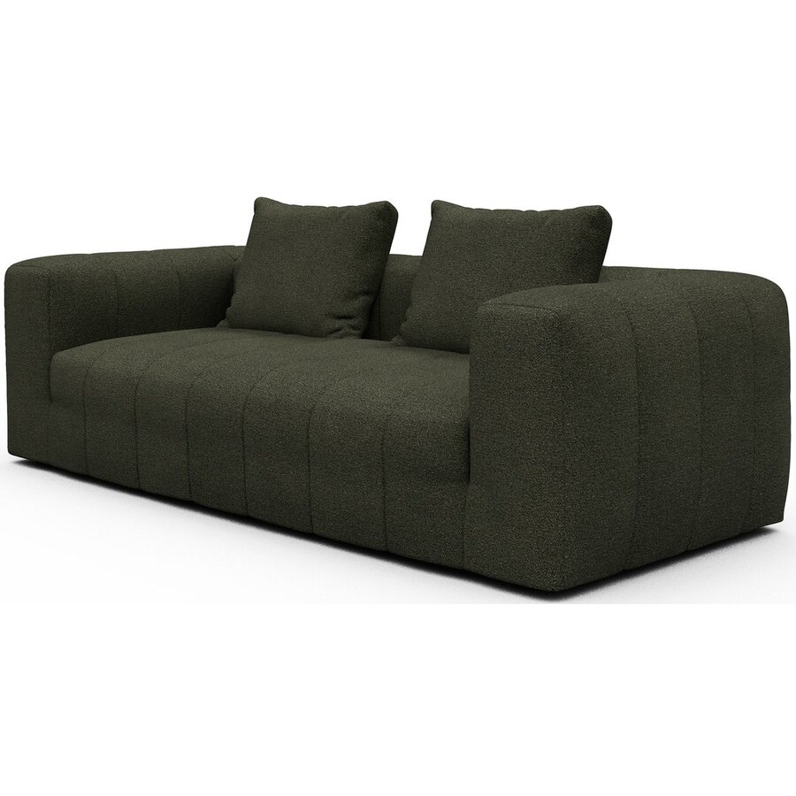 Kornum 3-zits Bank Bosgroen Bouclé Kornum 3-zits Bank Bosgroen Bouclé