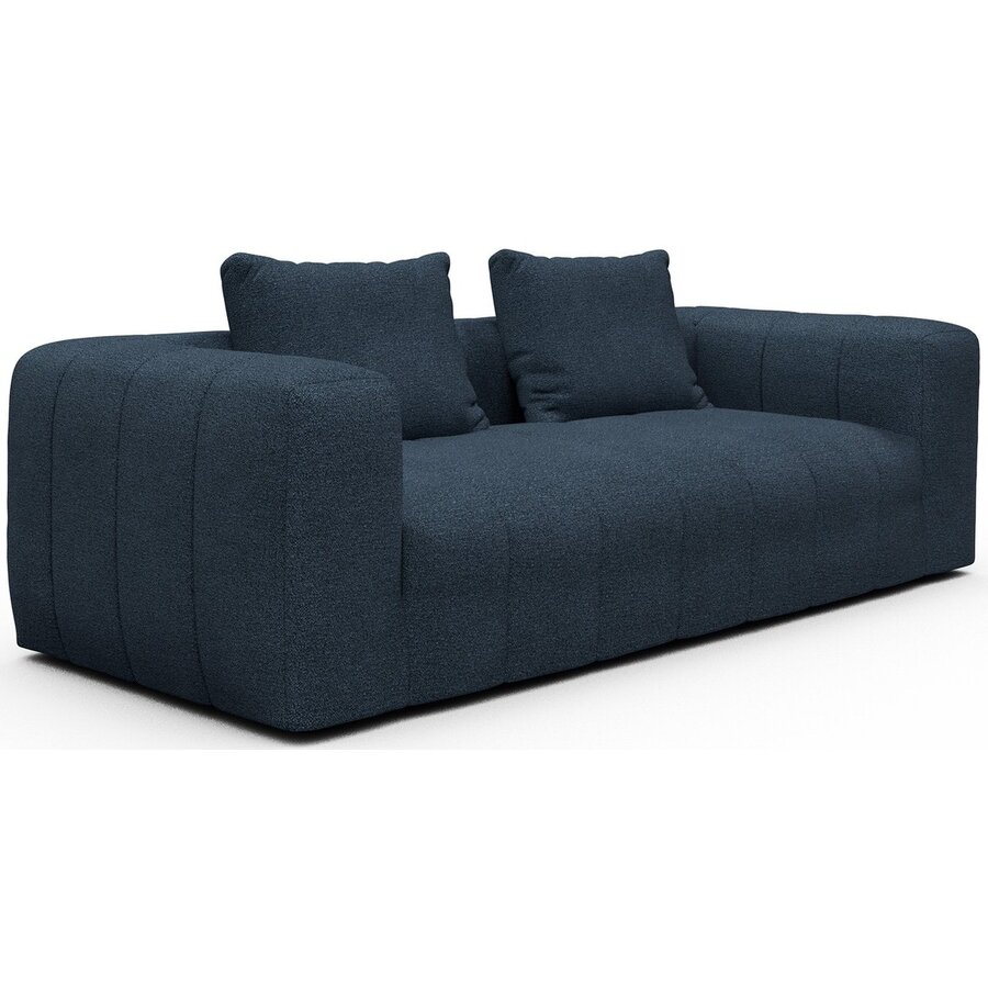 Kornum 3-zits Bank Blauw Bouclé Kornum 3-zits Bank Blauw Bouclé