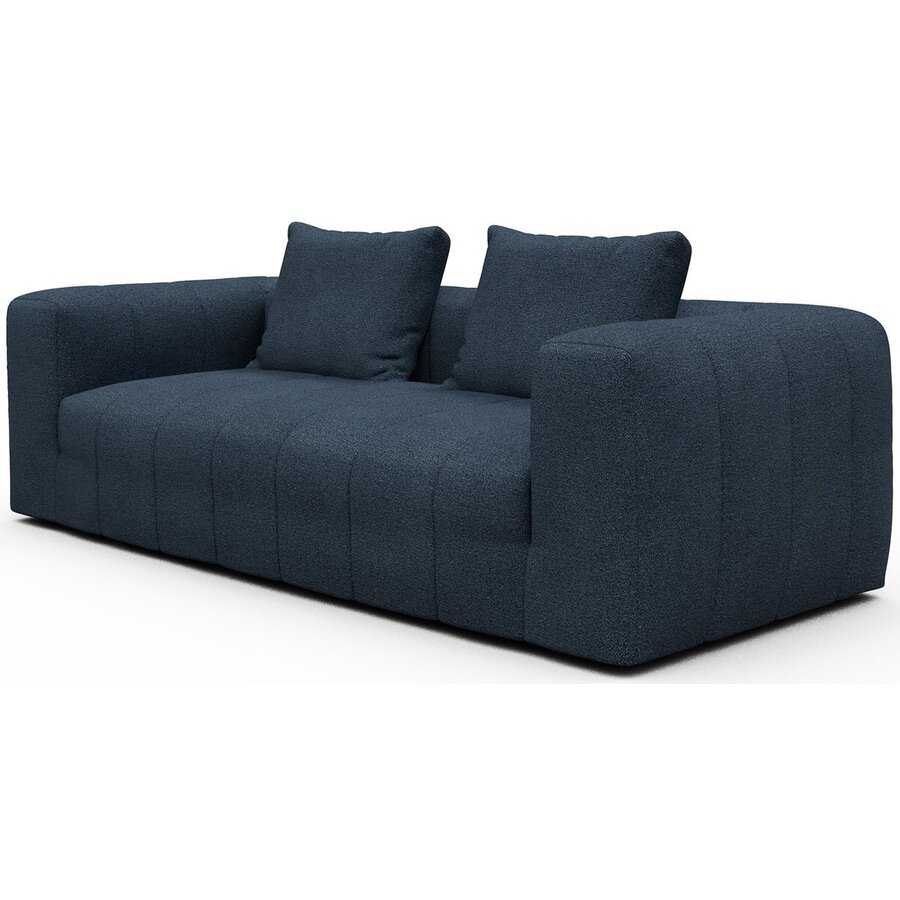 Kornum 3-zits Bank Blauw Bouclé Kornum 3-zits Bank Blauw Bouclé