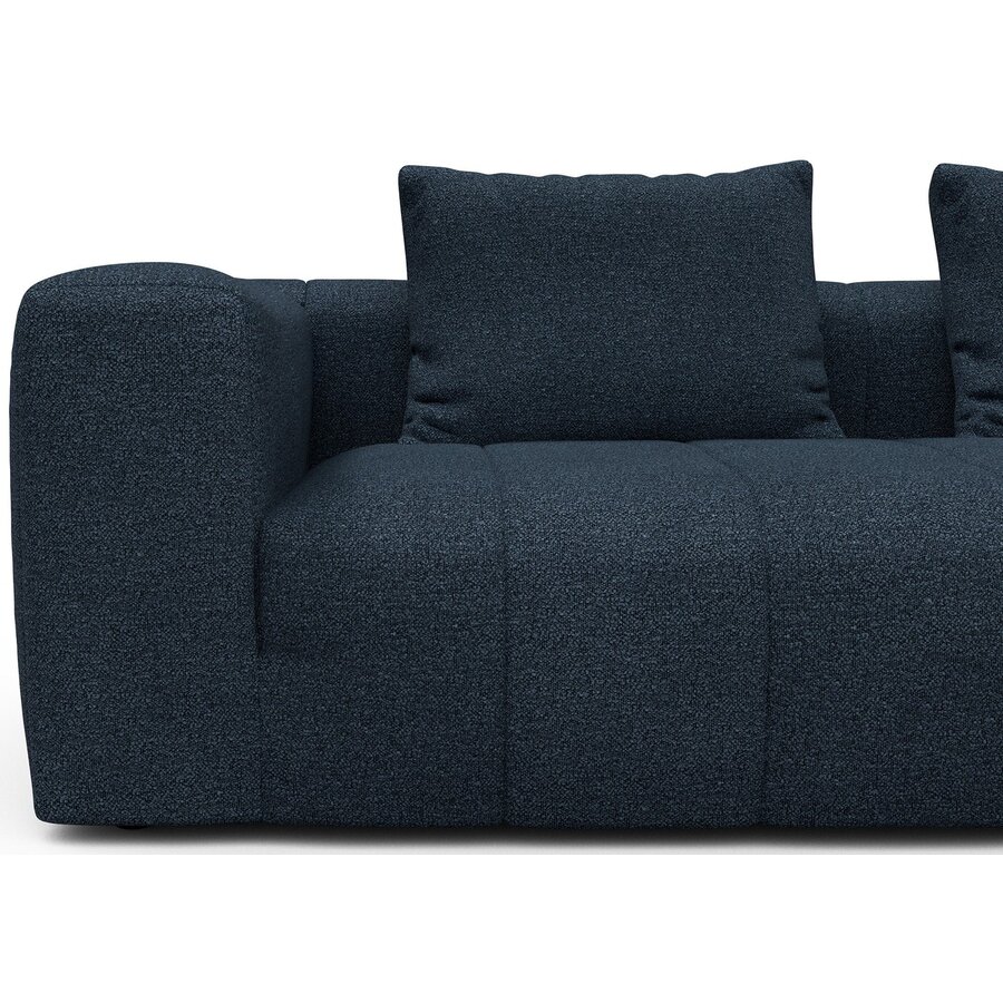Kornum 2,5-Zits + Chaise Lounge Blauw Bouclé Kornum 2,5-Zits + Chaise Lounge Blauw Bouclé