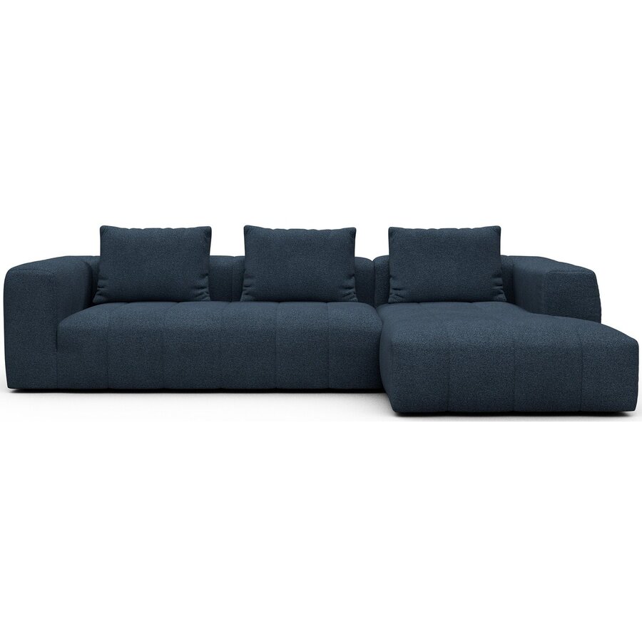Kornum 2,5-Zits + Chaise Lounge Blauw Bouclé Kornum 2,5-Zits + Chaise Lounge Blauw Bouclé