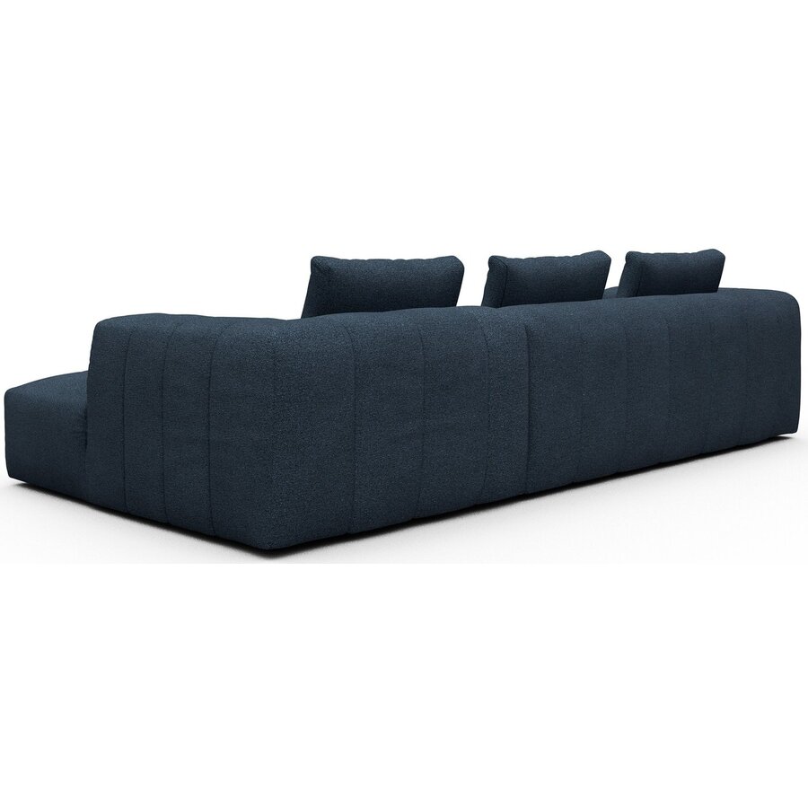 Kornum 2,5-Zits + Chaise Lounge Blauw Bouclé Kornum 2,5-Zits + Chaise Lounge Blauw Bouclé