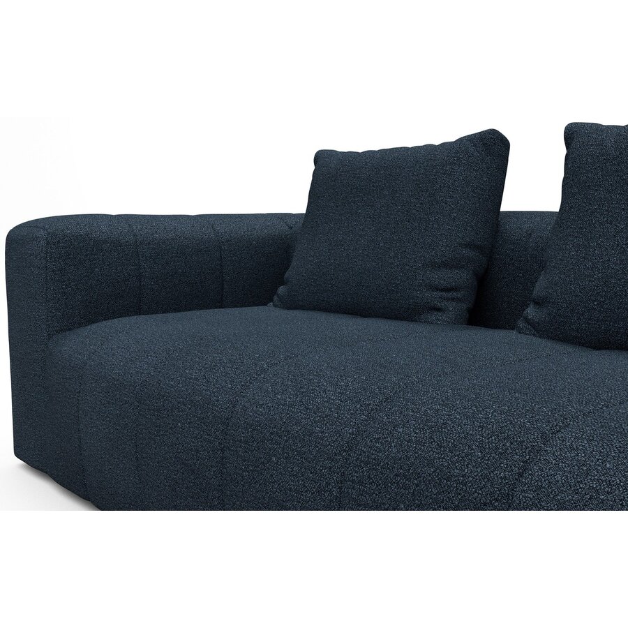 Kornum 2,5-Zits + Chaise Lounge Blauw Bouclé Kornum 2,5-Zits + Chaise Lounge Blauw Bouclé