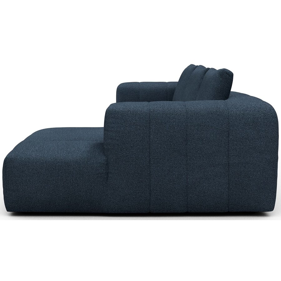 Kornum 2,5-Zits + Chaise Lounge Blauw Bouclé Kornum 2,5-Zits + Chaise Lounge Blauw Bouclé