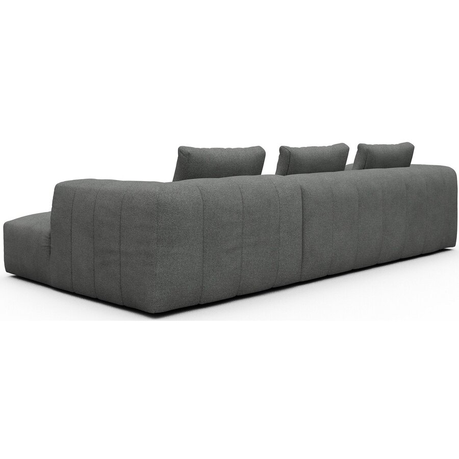 Kornum 2,5-Zits + Chaise Lounge Grijs Bouclé Kornum 2,5-Zits + Chaise Lounge Grijs Bouclé