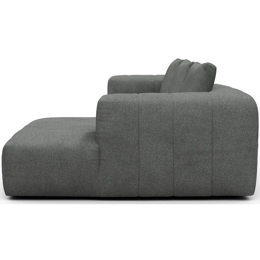Kornum 2,5-Zits + Chaise Lounge Grijs Bouclé Kornum 2,5-Zits + Chaise Lounge Grijs Bouclé