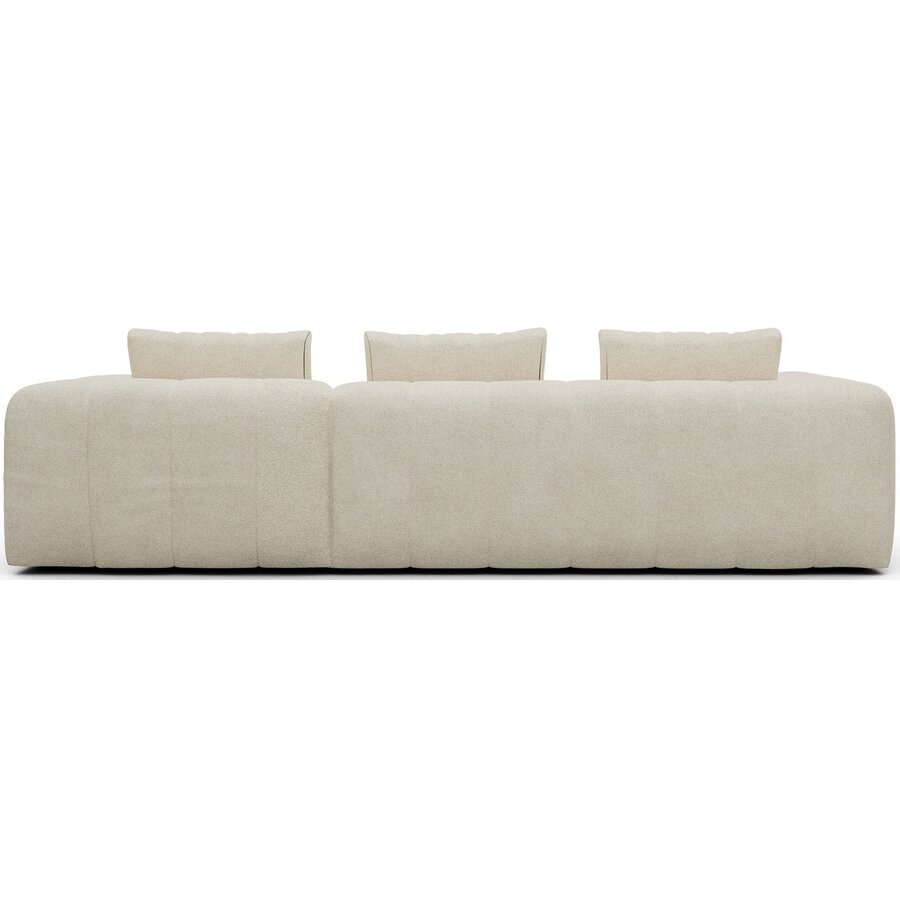 Kornum 2,5-Zits + Chaise Lounge Gebroken Wit Bouclé