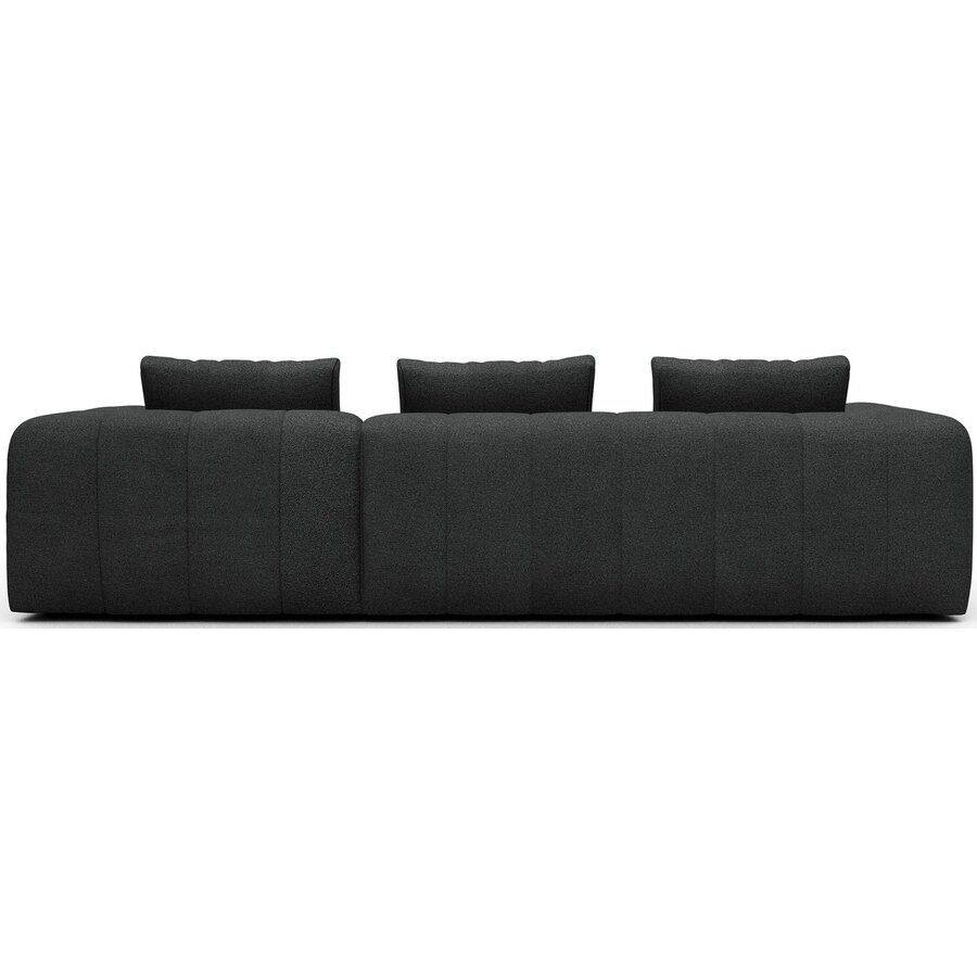 Kornum 2,5-Zits + Chaise Lounge Houtskool Zwart Bouclé Kornum 2,5-Zits + Chaise Lounge Houtskool Zwart Bouclé
