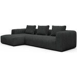 Kragelund Kornum Chaise Lounge + 2,5-Zits Houtskool Zwart Bouclé Kragelund Kornum Chaise Lounge + 2,5-Zits Houtskool Zwart Bouclé