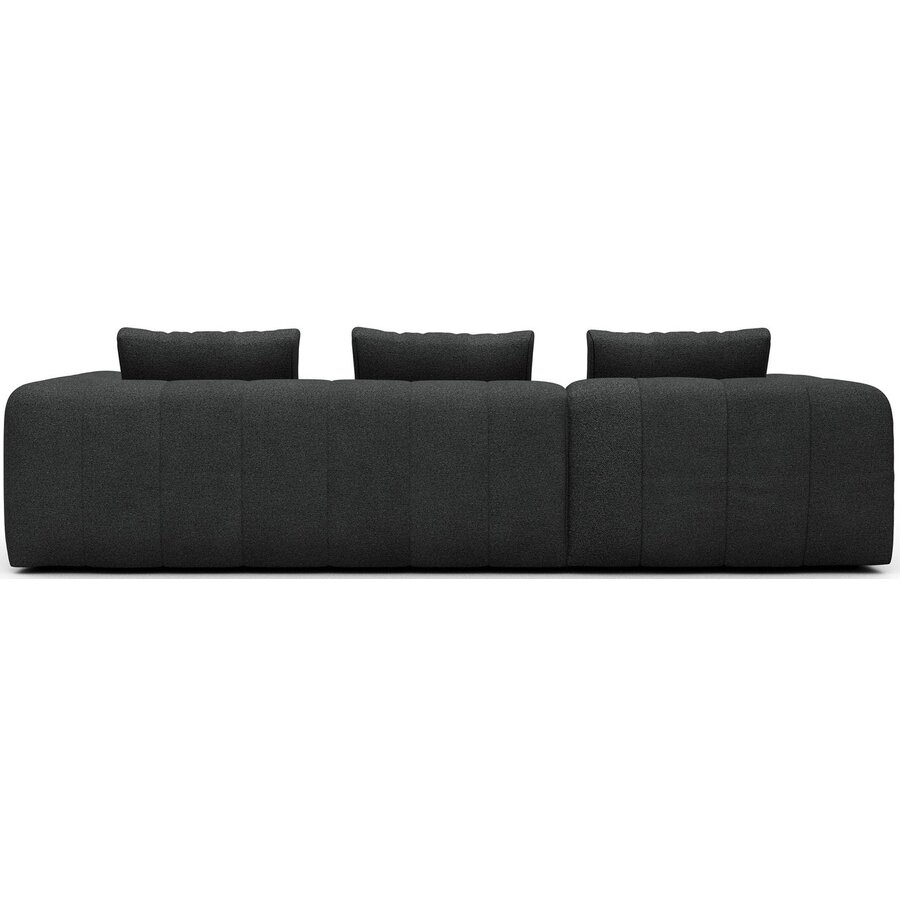 Kornum Chaise Lounge + 2,5-Zits Houtskool Zwart Bouclé Kornum Chaise Lounge + 2,5-Zits Houtskool Zwart Bouclé