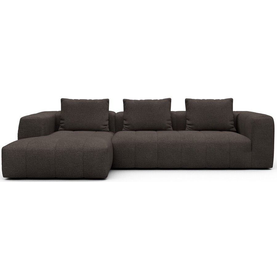 Kornum Chaise Lounge + 2,5-Zits Taupe Bouclé Kornum Chaise Lounge + 2,5-Zits Taupe Bouclé