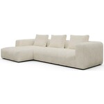 Kragelund Kornum Chaise Lounge + 2,5-Zits Gebroken Wit Bouclé