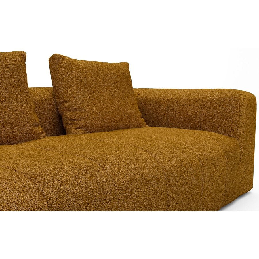 Kornum Chaise Lounge + 2,5-Zits Oker Bouclé Kornum Chaise Lounge + 2,5-Zits Oker Bouclé