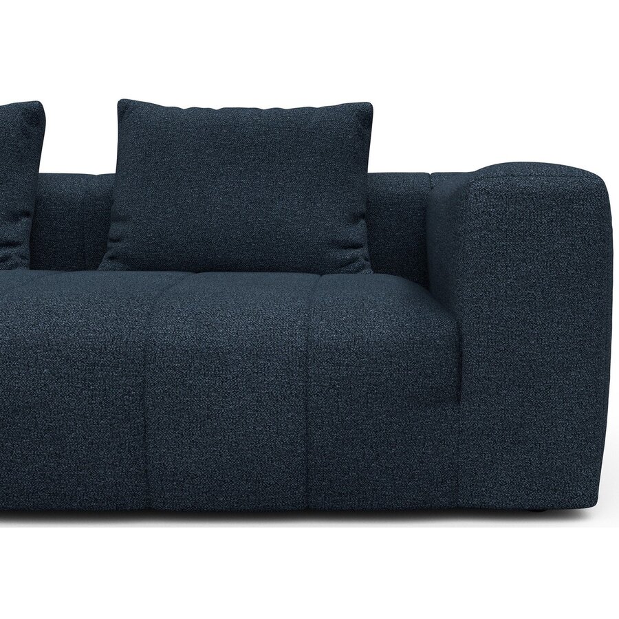 Kornum Chaise Lounge + 2,5-Zits Blauw Bouclé Kornum Chaise Lounge + 2,5-Zits Blauw Bouclé