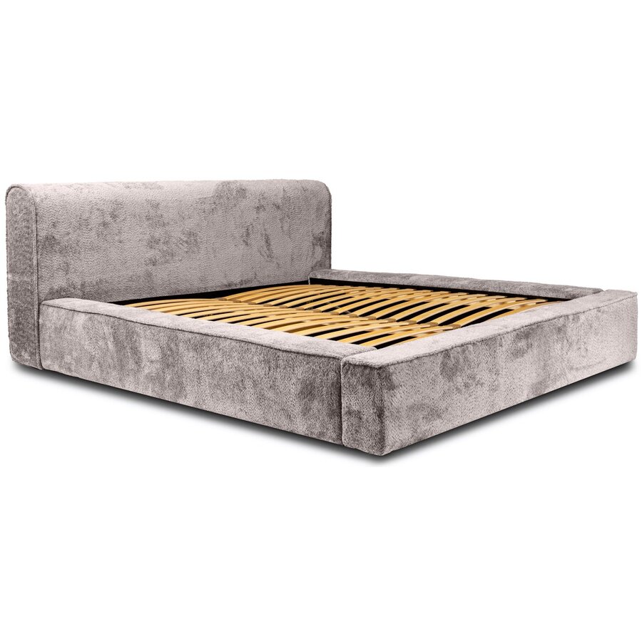 Fatima 160 x 200 cm Gestoffeerd Bed Taupe Fatima 160 x 200 cm Gestoffeerd Bed Taupe
