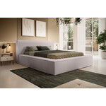 Trae Mobler Fatima 140 x 200 cm Gestoffeerd Bed Taupe