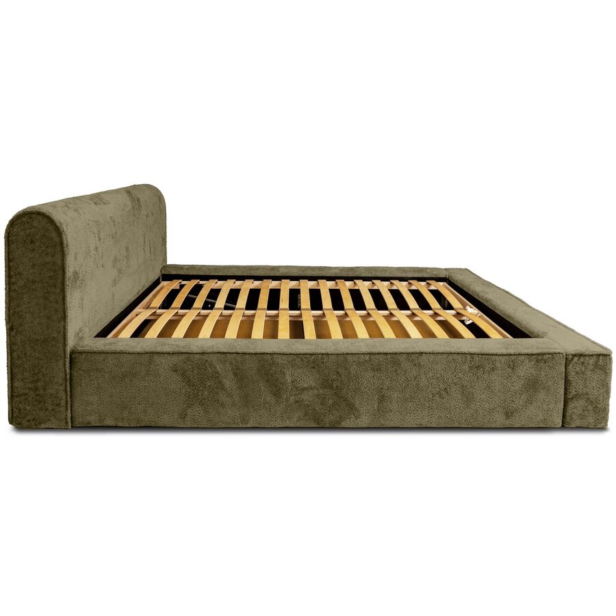 Fatima 140 x 200 cm Gestoffeerd Bed Olijfgroen Fatima 140 x 200 cm Gestoffeerd Bed Olijfgroen